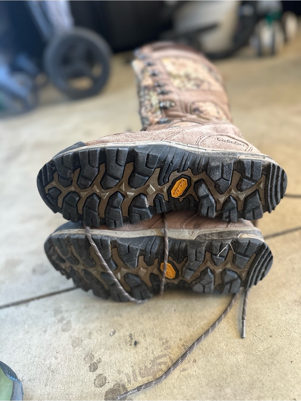 Cabela's Women's Tall Lace-Up Camouflage Hunting Boots - Brown Camo - Picture 6 of 6